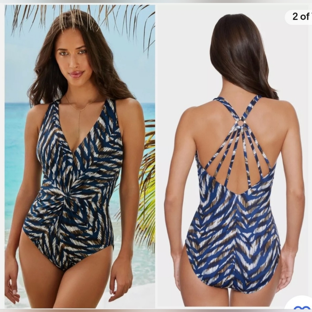 Magic Suit Multi Color with Strappy Back